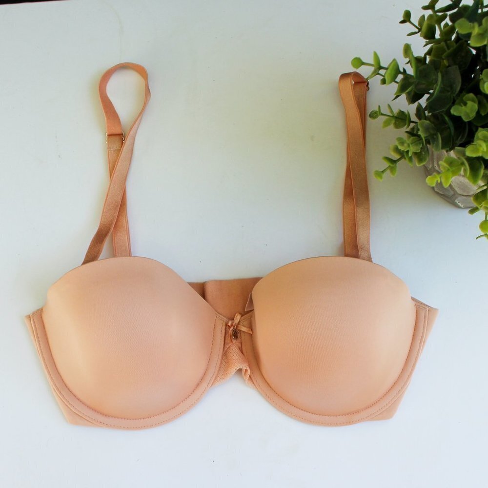 Victoria's Secret 34D Pink‎ Lined Strapless Bra